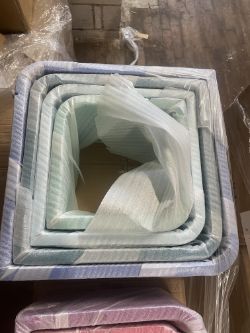 15 x NEW SINDIBABA - Square Book Case (Set Of 4) - Blue / Green