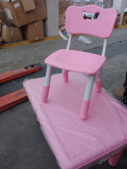 1 pallet containing 16 x workout benches, kids tables & chairs sets, Slide & more