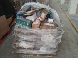 1 Pallet of Returned Christmas products, including various Christmas trees