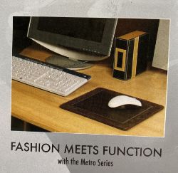 Approx 112 x Allsop Metrol 06308 Leather Mouse Mats / Mousepads