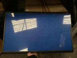 7 Nobo (Fits 6 x A4) Pacific Green Felt Internal Lockable Notice Board & 6 x Nobo Blue Pin Board