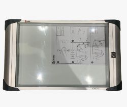 (SP/P3) 14 x Nobo Pacific Blue Felt Lockable Notice Boards & 9x External Cork Lockable Notice Boards