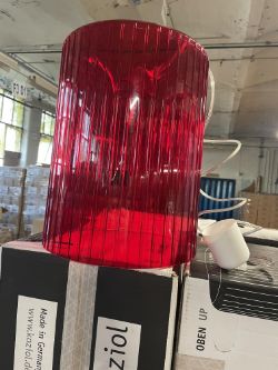 RW/ PLT 26 - 31 X Brand New KOZIOL - 'Roxanne' Hanging Lamp - Red