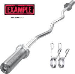 Box 13 - 1 x 1 x New 4ft weightlifting curl bar