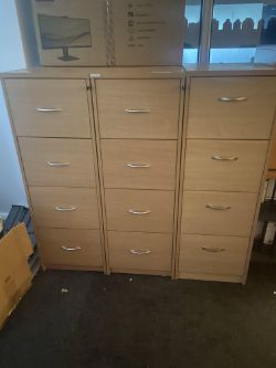 3 x filing cabinets