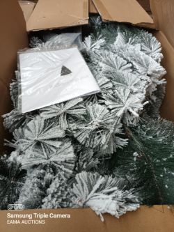 L209 - 1 Pallet Containing Approx 4 brand new artificial Xmas trees snow effect