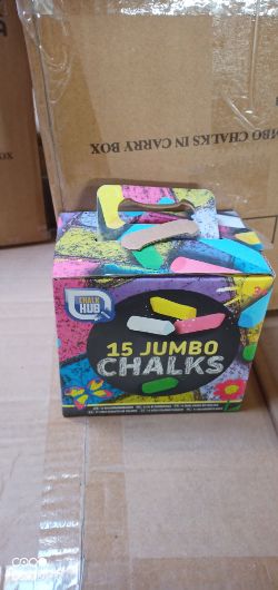 100pcs Brand new 15pc Jumbo chalk box - rrp £3.99 each new and sealed