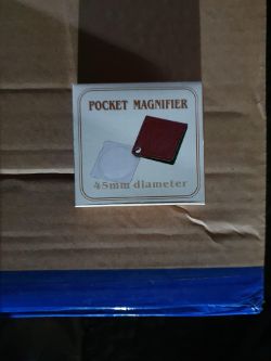 Pocket magnifier approximately 200 box no 136