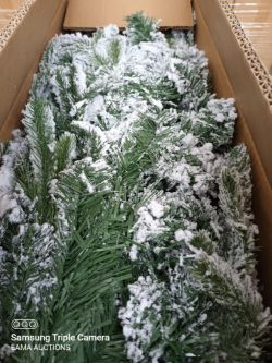 (L260) - 1 Pallet Containing Approx 7 Brand New micozy Christmas trees snow effect