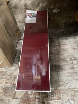 8 X NEW PEKODOM - Red High Gloss Big Board Floating Shelf - 90cm x 25cm