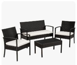 (ref: saj) - 1 x Garden / conservatory sets - 4 piece - Brand new in box - 1 box per set