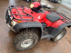 Honda TRX 500 FM Quad Bike - Starts runs and drives