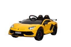 Ride On Fully Licenced Lamborghini Aventador SVJ with Parental Remote Control - Yellow
