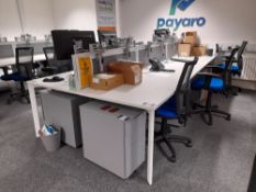 6 Person Work Station to include; 6 person work ta
