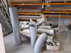 Assortment of ducting, to pallet