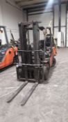 Toyota Tonero SAS30 02-8FD F30 3,000kg diesel Forklift Truck, serial number 8FDF3030187, 4,860