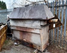Gas treatment tank, to yard, including hood /canopy, and motor, to yard