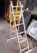 MacAllister EN131 aluminium folding ladder
