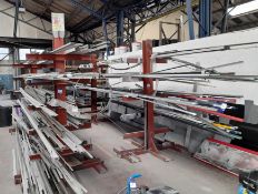 3 x Free standing heavy duty H-section racks