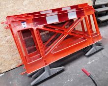 3 x Plastic barriers