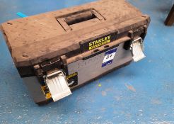 Stanley Flat Max tool box and contents, to include various hand tools