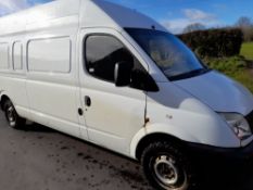 LDV Maxus 3.5T LWB 2.5 CDi Extra High Roof 120ps Van, Registration AE05 UTT, Odometer 77,733