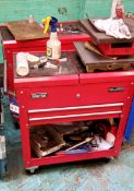 2 Clarke Mobile Tool Chests & Contents of Various Tooling