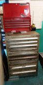 2 Tool Cabinets & Contents of Twist Drills, Reamers etc.