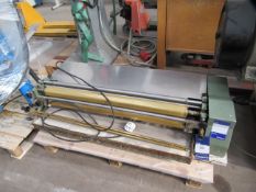 Sumbel Herold 800 desk top surface gluer, 240V and a box of 6x packs of Meni Glue