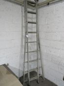 9 Stave Double Extension Ladder - Located on the first floor. The only removal access for large