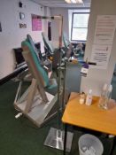 Chrome upright display rack