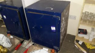 Steel key lock safe 60 x 58 x 77 unlocked without keys – Purchaser to provide sufficient equipment