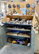 Quantity of various Spindle Moulding Machine Tooling to double door storage unit