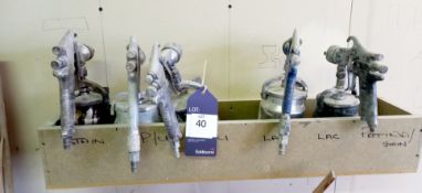 6 various Pneumatic Spray Guns