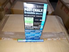 1 x Box of Kuretake Post-Chalk Erasable MT Green PMA-570ME, approximately 700 markers, approximate