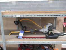 Ryobi Multi-Tool Including Strimmer & Hedgetimmer Attachments. Spare or Repairs - stock pull start