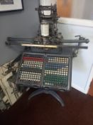 MONOTYPE ANTIQUE TAPE TYPING MACHINE