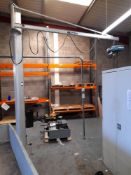 Jib Crane fitted Demag OST Electric Chain Hoist- Please note, there is no lifting or loading