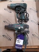 Pair of Bosch PHG hand held heat guns, 240V (Located in Axminster, Devon)