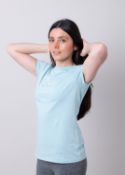 Melting Footprint T-Shirt Women Colour Sea Ice Size M Material BCI Organic Cotton 180 gsm RRP £37