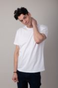 Melting Footprint T-Shirt Men Colour Ice White Size M Material BCI Organic Cotton 180 gsm RRP £35