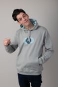 Melting Footprint Icon Hoody Men Colour Limestone Grey Size 2XL Material BCI Organic Cotton 340