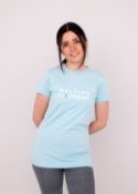 Melting Footprint Element T-Shirt Women Colour Sea Ice Size XL Material BCI Organic Cotton 180 gsm