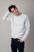 Melting Footprint Element Sweatshirt Men Colour Glacier Grey Size S Material BCI Organic Cotton