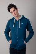 Melting Footprint Element Zip Hoody Men Colour Ocean Deep Size XL Material BCI Organic Cotton 340