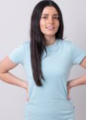 Melting Footprint T-Shirt Women Colour Sea Ice Size XS Material BCI Organic Cotton 180 gsm RRP £35