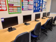 13 - HP LA2205WG Monitors, with 9 keyboards & mice (located on the 2nd floor with no lift, city