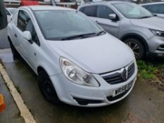 Vauxhall Corsa 1.3 CDTi 16V Diesel Van, Registration WR58 EFD, Mileage 82,023. Date First