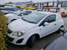 Vauxhall Corsa 1.3 CDTi 16V ecoFLEX Diesel Van, Registration BJ61 SNN, Mileage 72,547. Date First