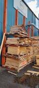 Steel Five Section Cantilever Stock Rack – Contents Included